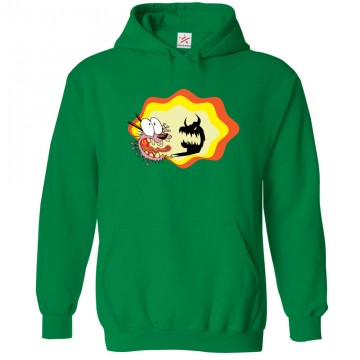 Cowardly Funny Dog no Courage Funny Graphic Movie Inspired Hoodie